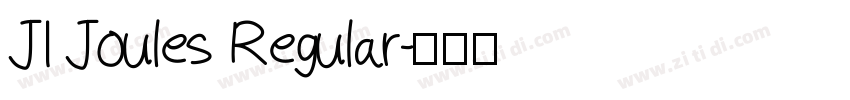 JI Joules Regular字体转换